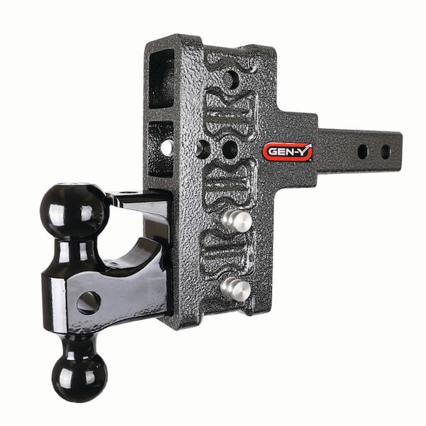 MEGA-DUTY 2 Shank 5 Offset Drop 2K TW 16K Hitch & GH-051 Dual-Ball & GH-032 Pintle Lock